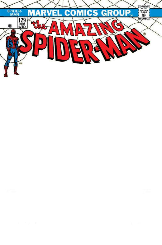 Amazing Spider-Man 129 Unknown Comics Facsimile Edition Exclusive Blank Variant