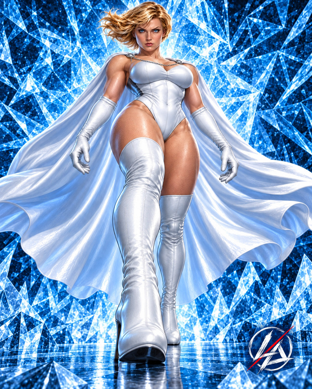 Emma Frost — Cover G | 11×17 Fan Art Print by Lusitan Art