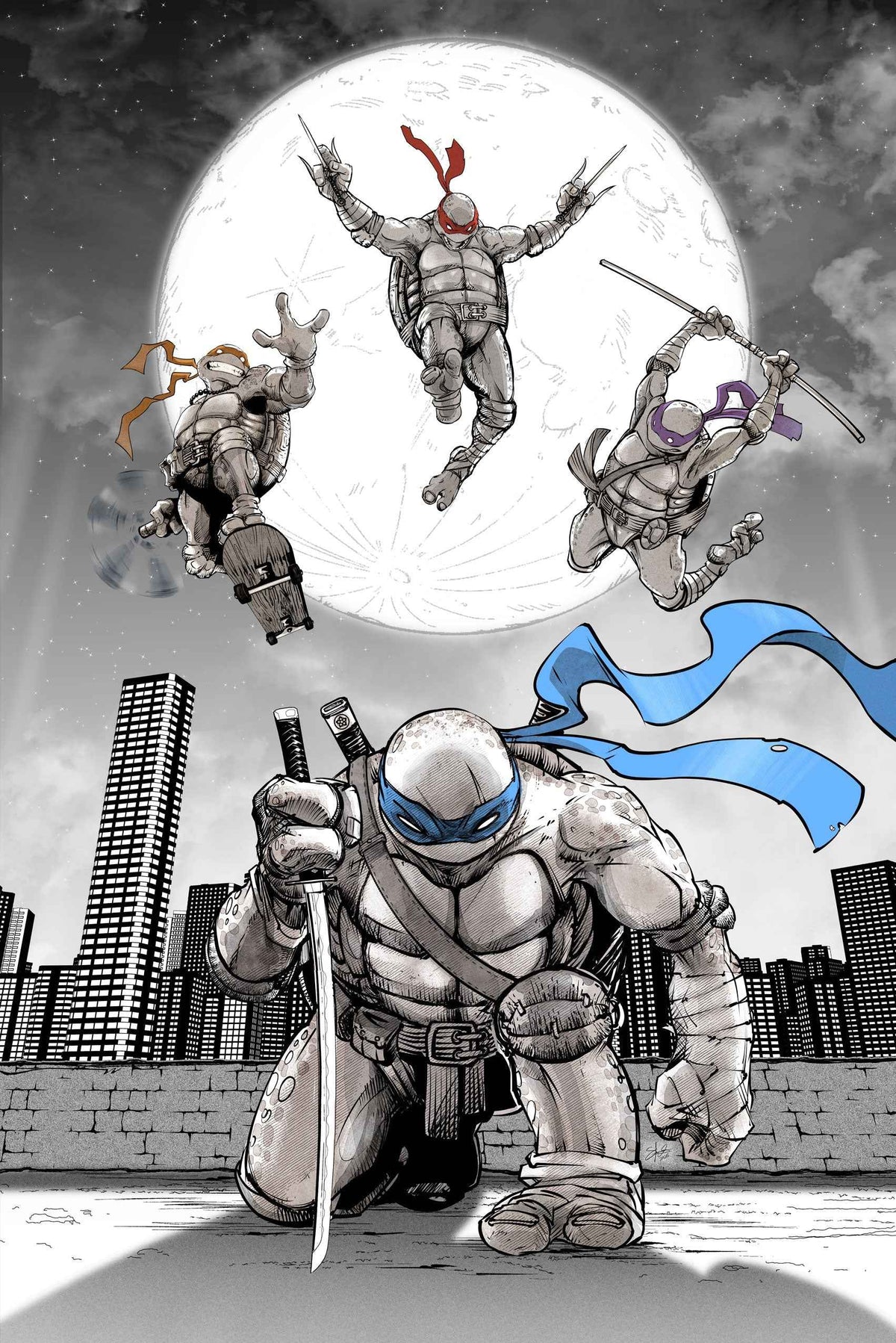Teenage Mutant Ninja Turtles #20 300th Issue Special - Stan Yak Cover B Foil Variant Knight Of Comics SDCC 2026 Exclusive LTD 600