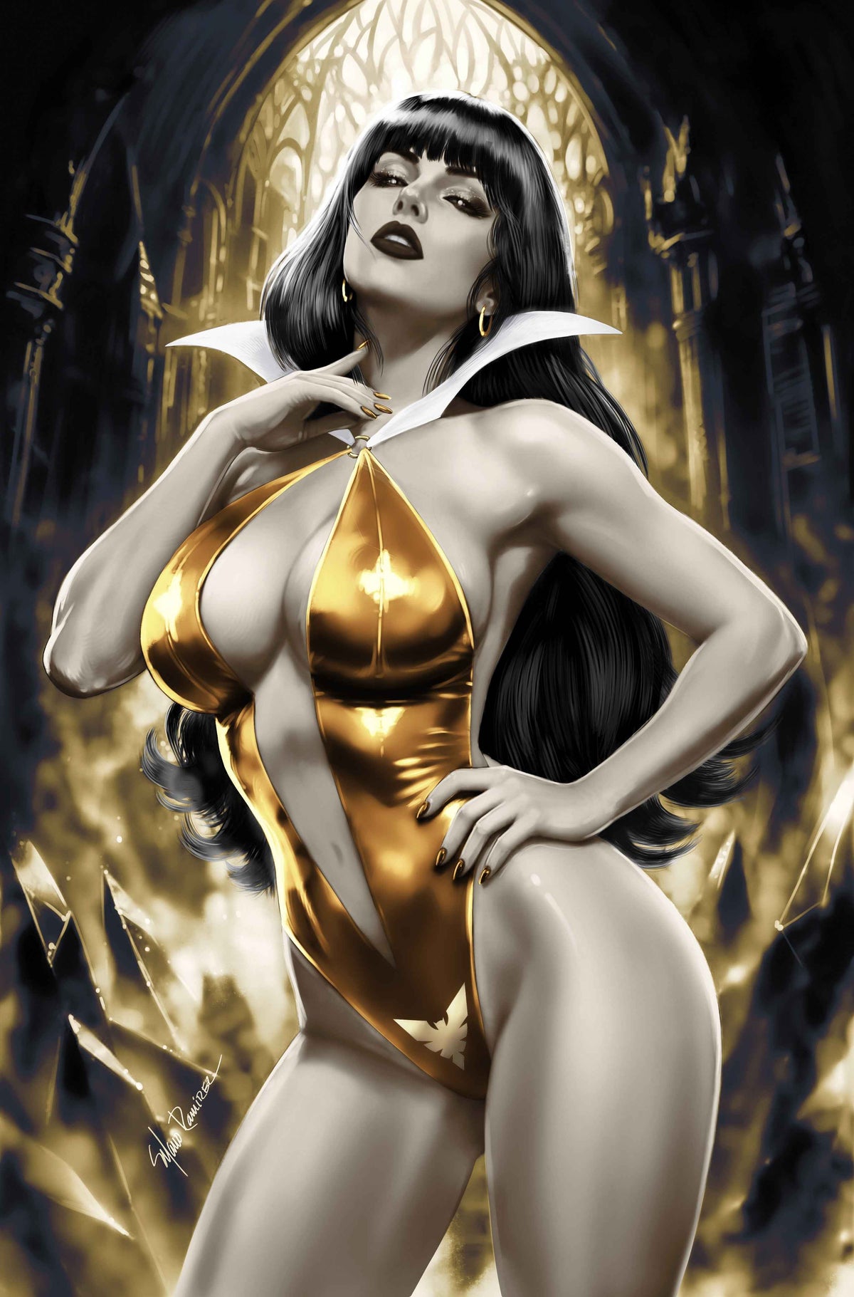 Vampirella #1 - Manuel Ramirez Cover B Virgin Variant Knight Of Comics Exclusive LTD 150