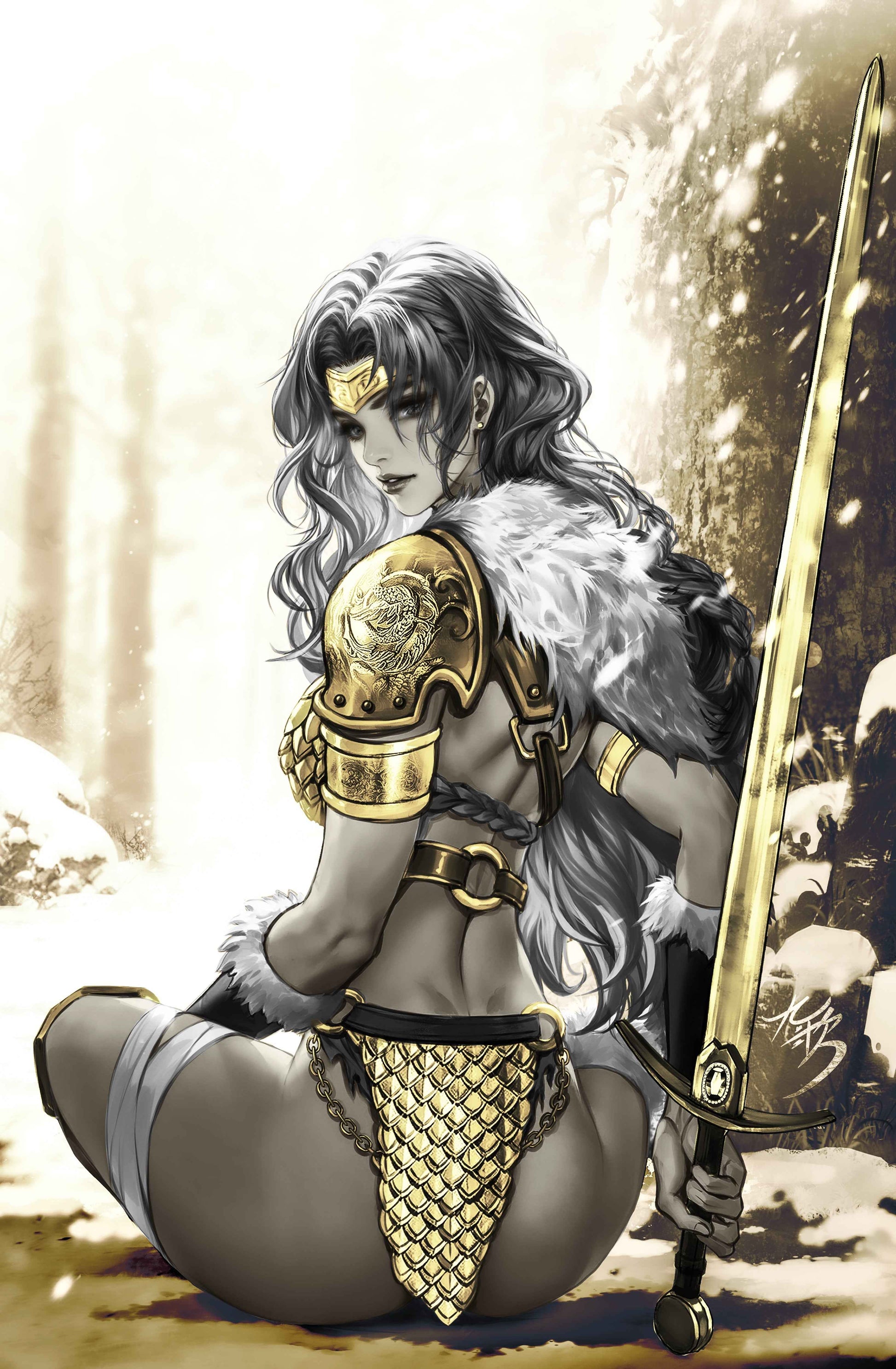 RED SONJA SHE-DEVIL WITH A SWORD #3 - FAN YANG COVER B VIRGIN VARIANT KNIGHT OF COMICS SDCC 2026 EXCLUSIVE LTD 150