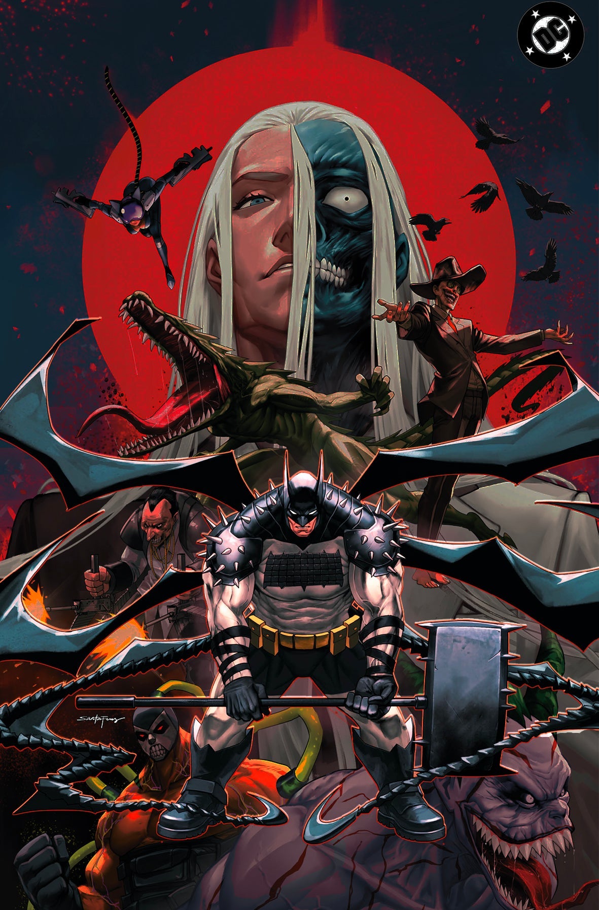 Absolute Batman #21 - Santa Fung Spot Foil Variant Knight Of Comics Exclusive LTD 1000