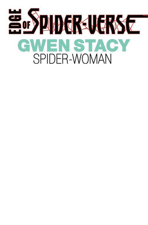 Edge Of Spider-Verse 2 Facsimile Unknown Comics Blank Exclusive Variant