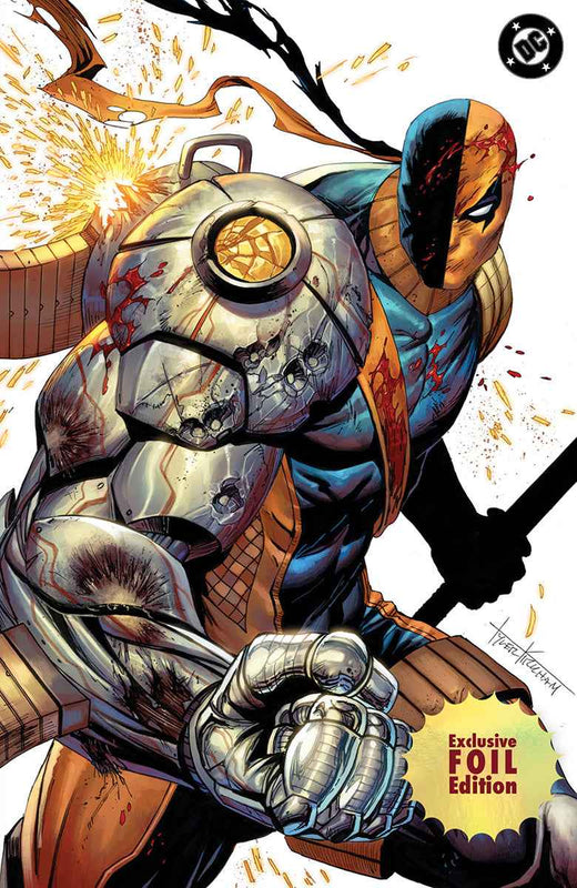 Foilabsolute Batman #21 Tyler Kirkham Exclusive Battle Damaged Deathstroke Virgin Variant