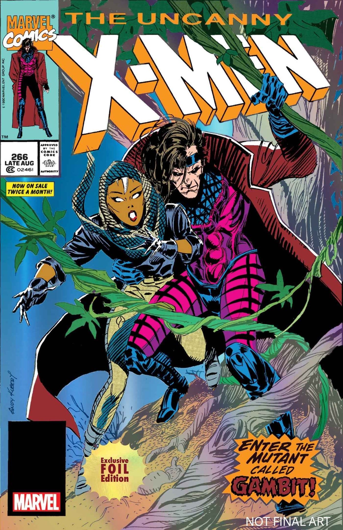 Foil Uncanny X-Men #266 Unknown Comics Exclusive Facsimile Edition [New Printing] Variant
