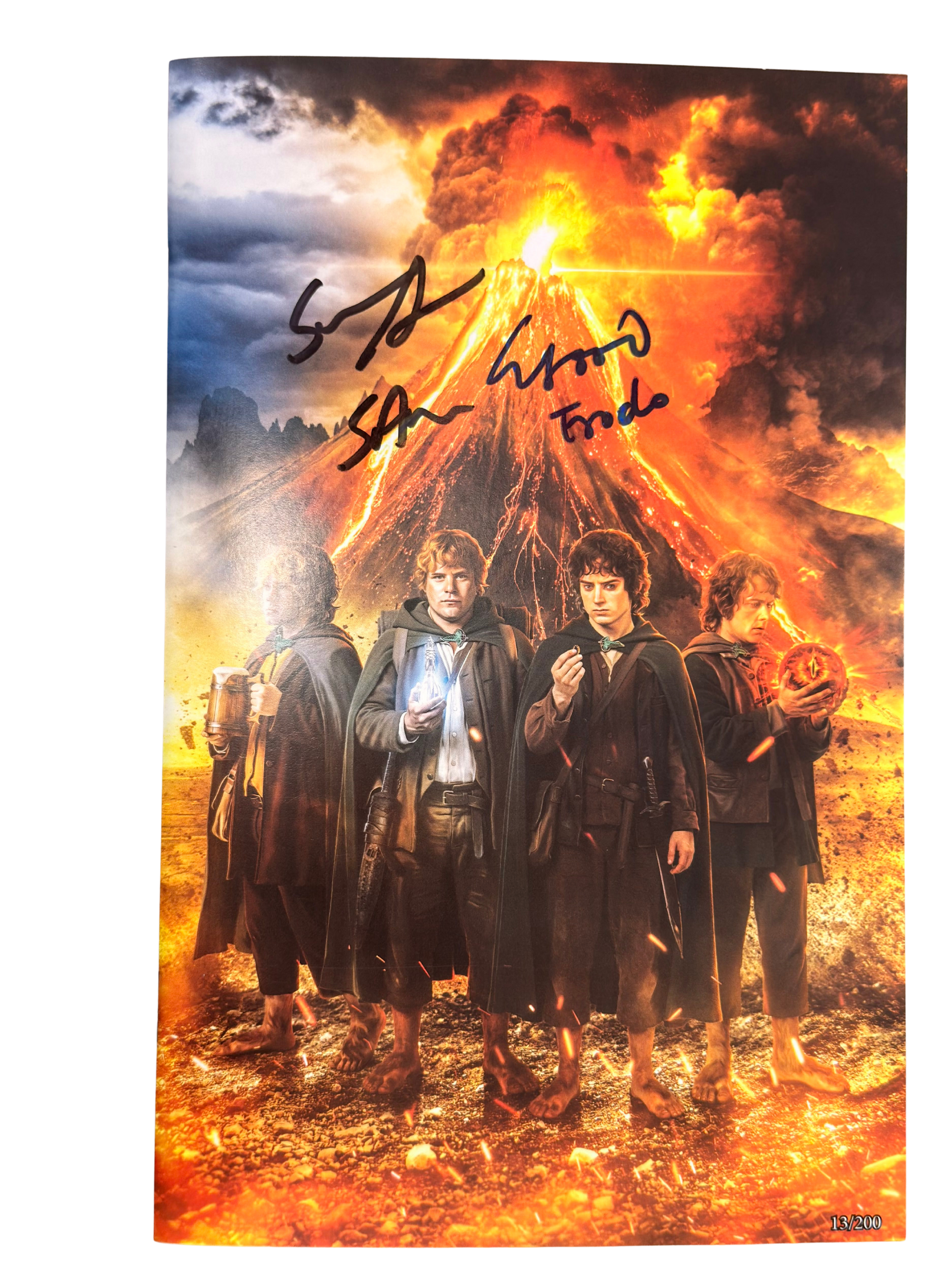 Fan Expo Chicago Lord of the Rings Exclusive Signed by Elijah Wood & Sean Astin