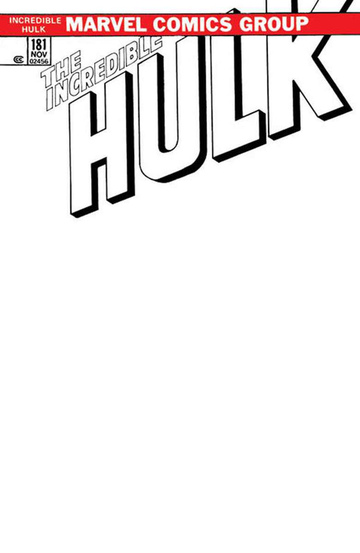 Incredible Hulk #181 Facsimile Edition [New Printing] Unknown Comics Exclusive Blank Variant