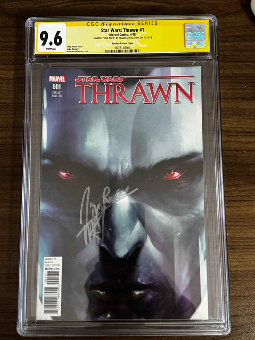 Star Wars: Thrawn #1 — Francesco Mattina 1:50 Variant — Signed — CGC 9.6 Yellow Label