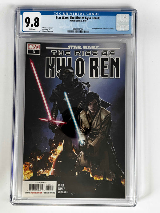 Star Wars: The Rise of Kylo Ren #3 — Clayton Crain Variant — Avar Kriss Cameo — CGC 9.8 Blue Label