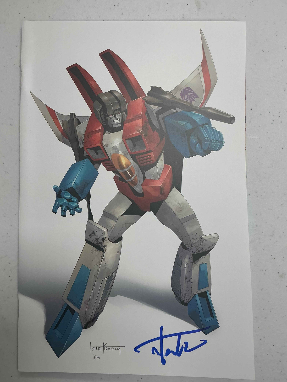 Transformers #18 Unknown Comic Tyler Kirkham Virgin Variant — Signed by Tyler Kirkham