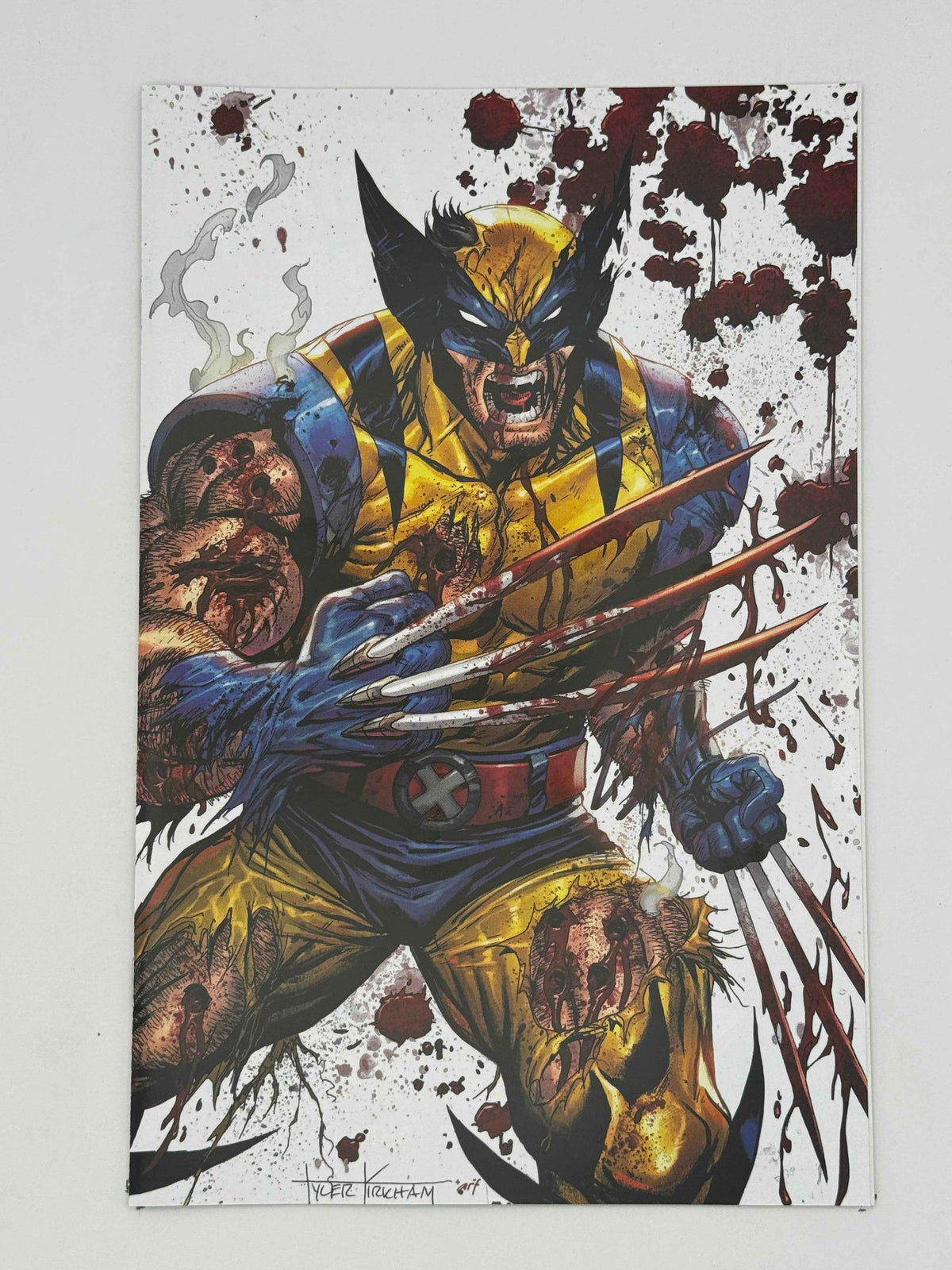 Wolverine: Revenge — Red Band #5 — Tyler Kirkham Virgin Convention Variant — Signed Hickman — Mature Readers