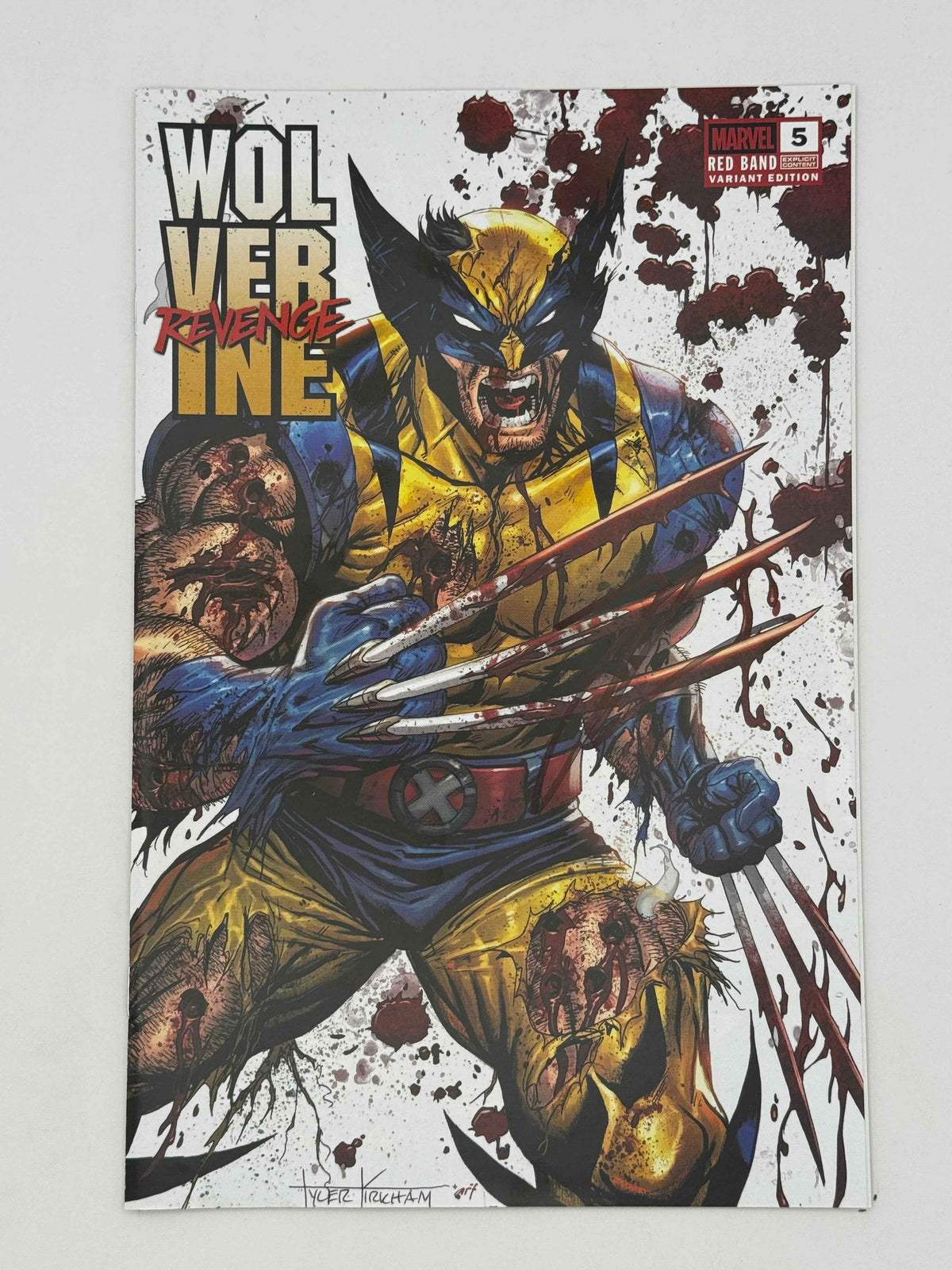 Wolverine: Revenge — Red Band #5 — Tyler Kirkham Convention Variant — Signed by Jonathan Hickman