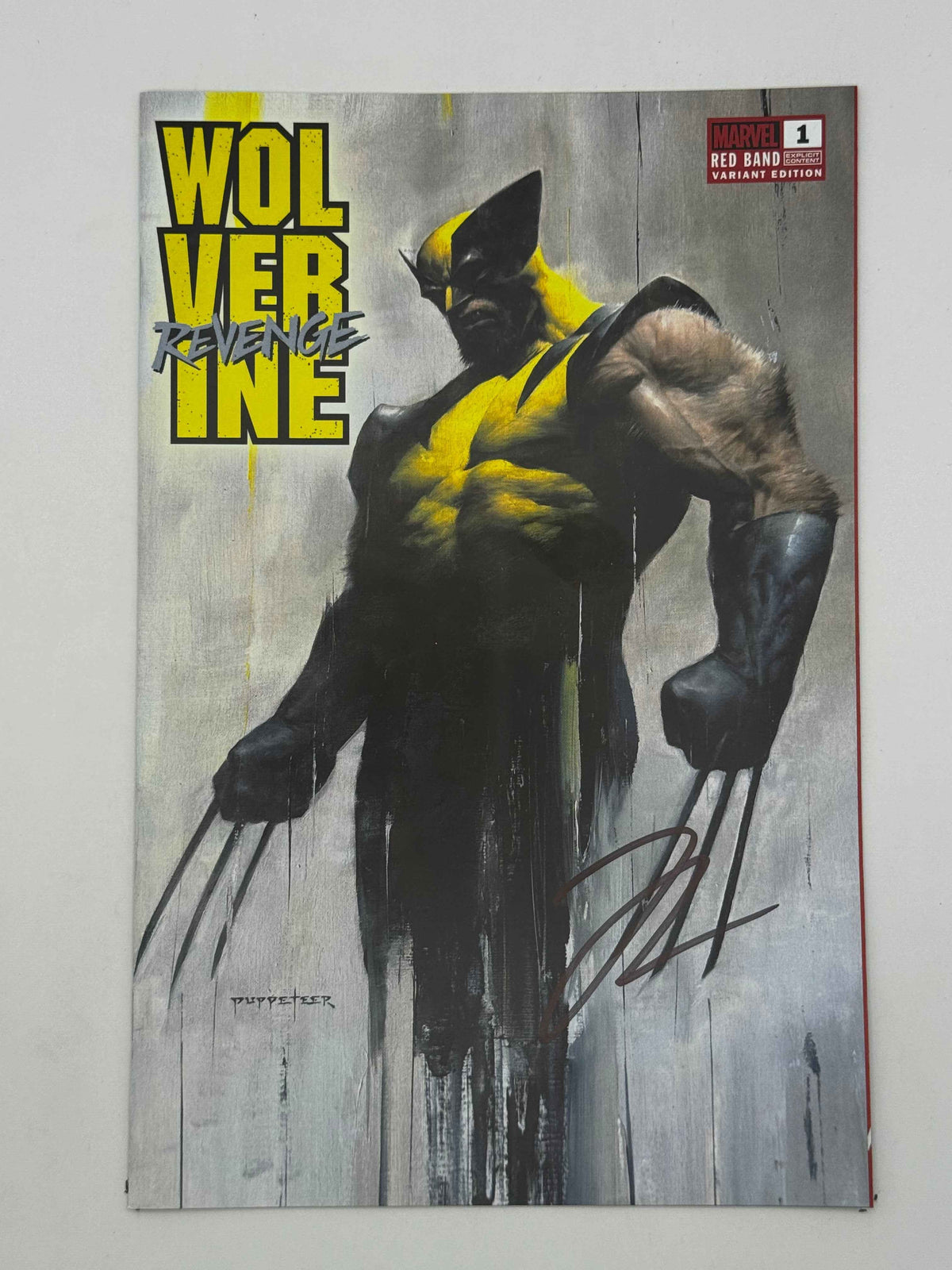 Wolverine: Revenge — Red Band #1 — Puppeteer Lee Variant — Signed by Jonathan Hickman