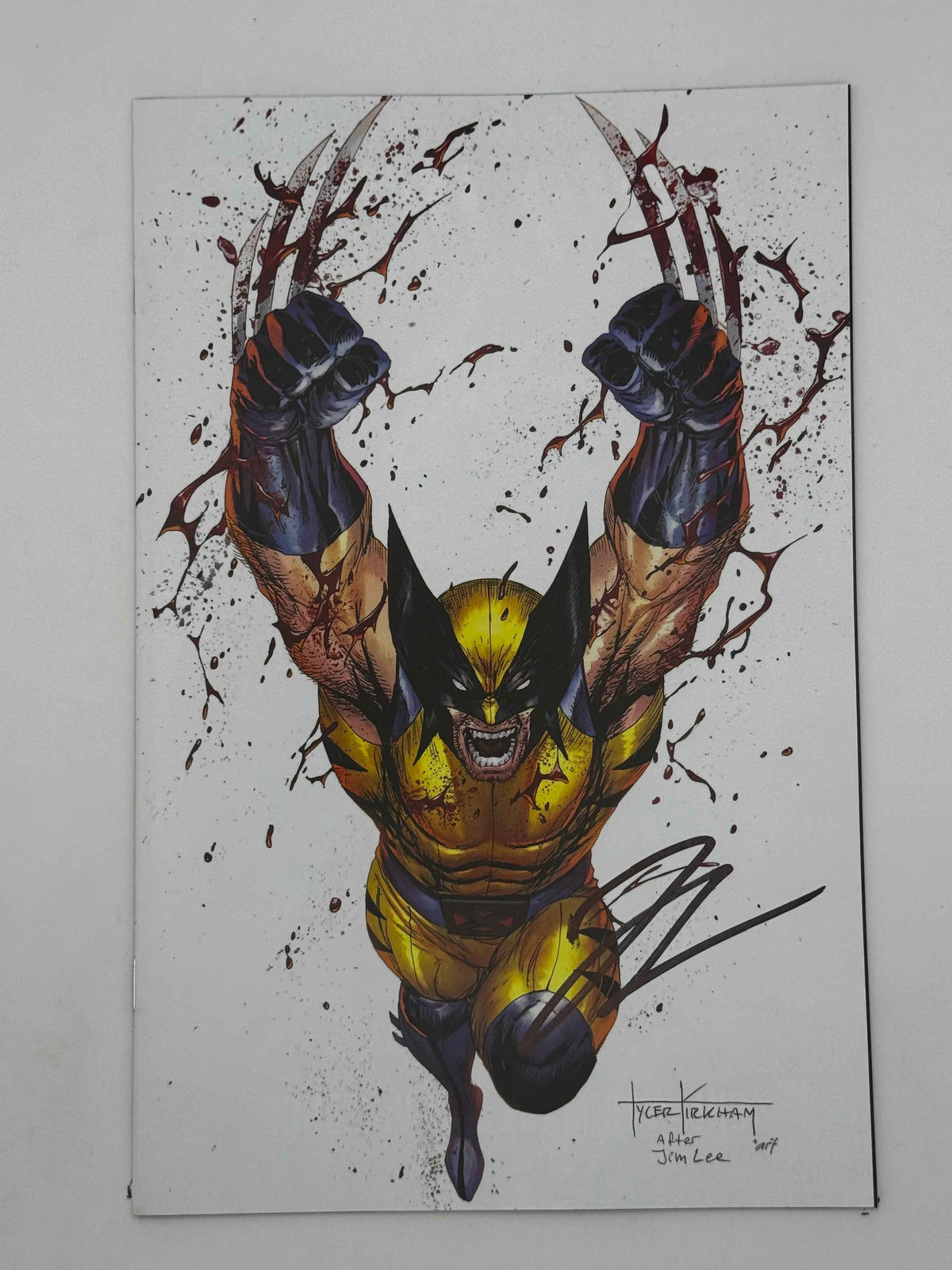 Wolverine: Revenge — Red Band #2 — Tyler Kirkham Virgin Convention Variant — Signed Hickman — Mature Readers