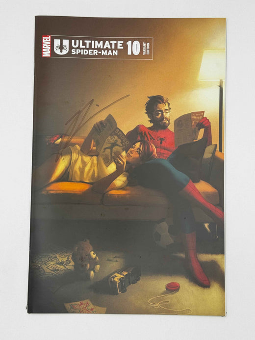 Ultimate Spider-Man #10 — Miguel Mercado Variant — Signed Hickman — Unknown Comics