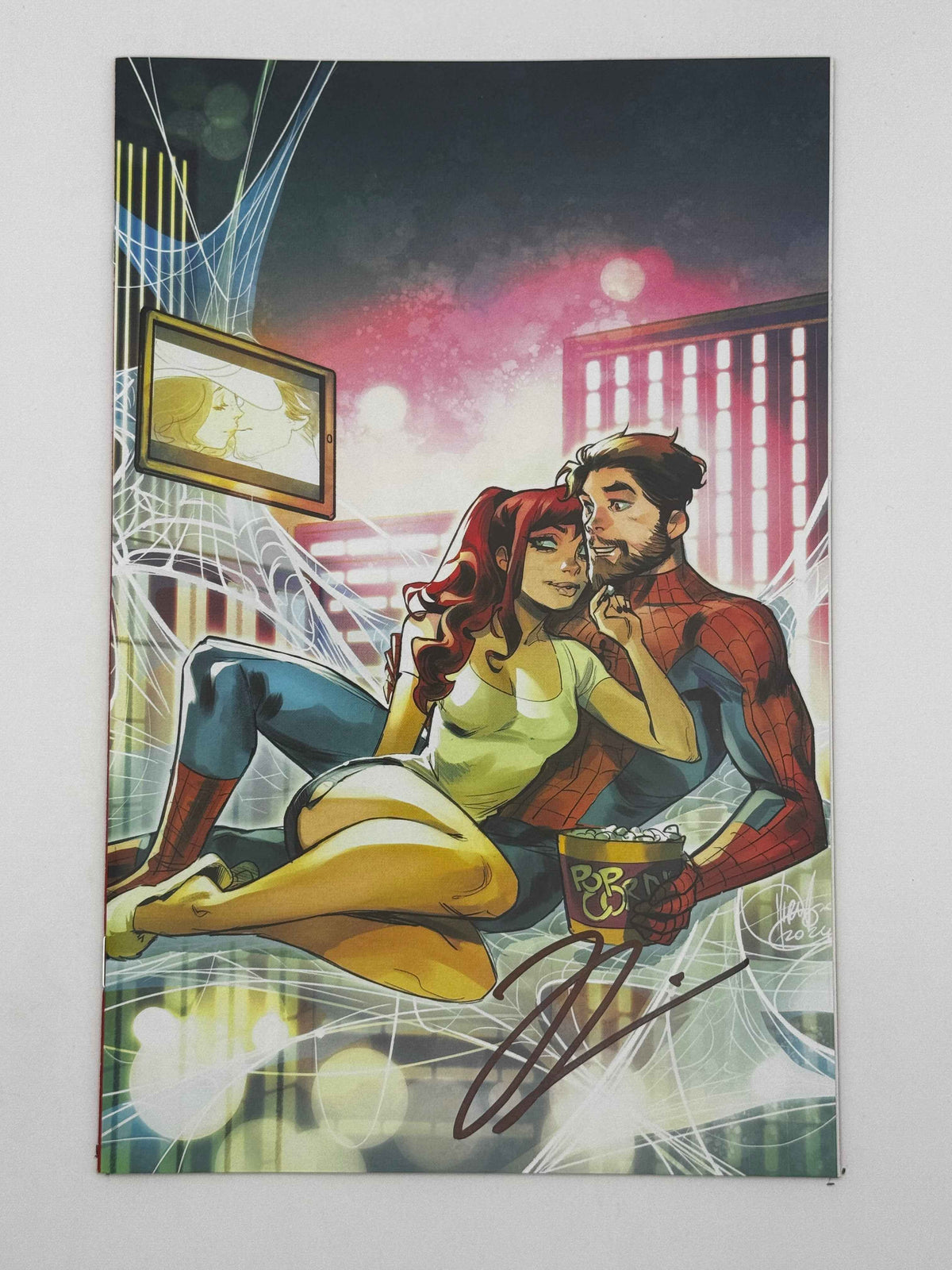 Ultimate Spider-Man #9 Virgin Unknown Comics Andolfo Exclusive Variant — Signed by Jonathan Hickman