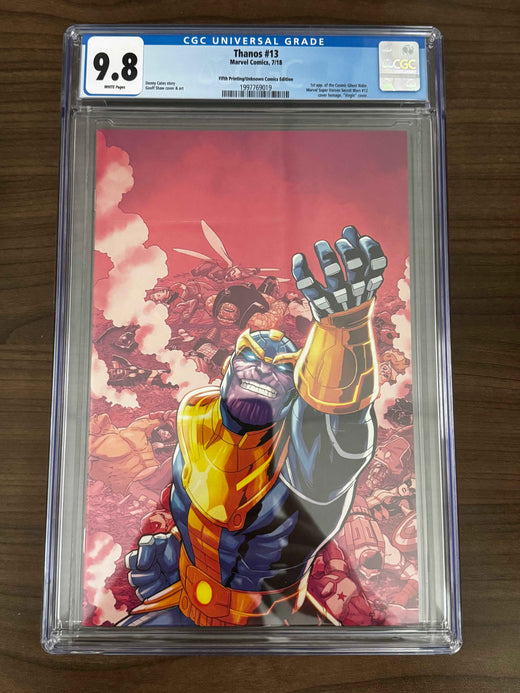 Thanos #13 — Fifth Printing — Unknown Comics Virgin Variant — CGC 9.8 Blue Label