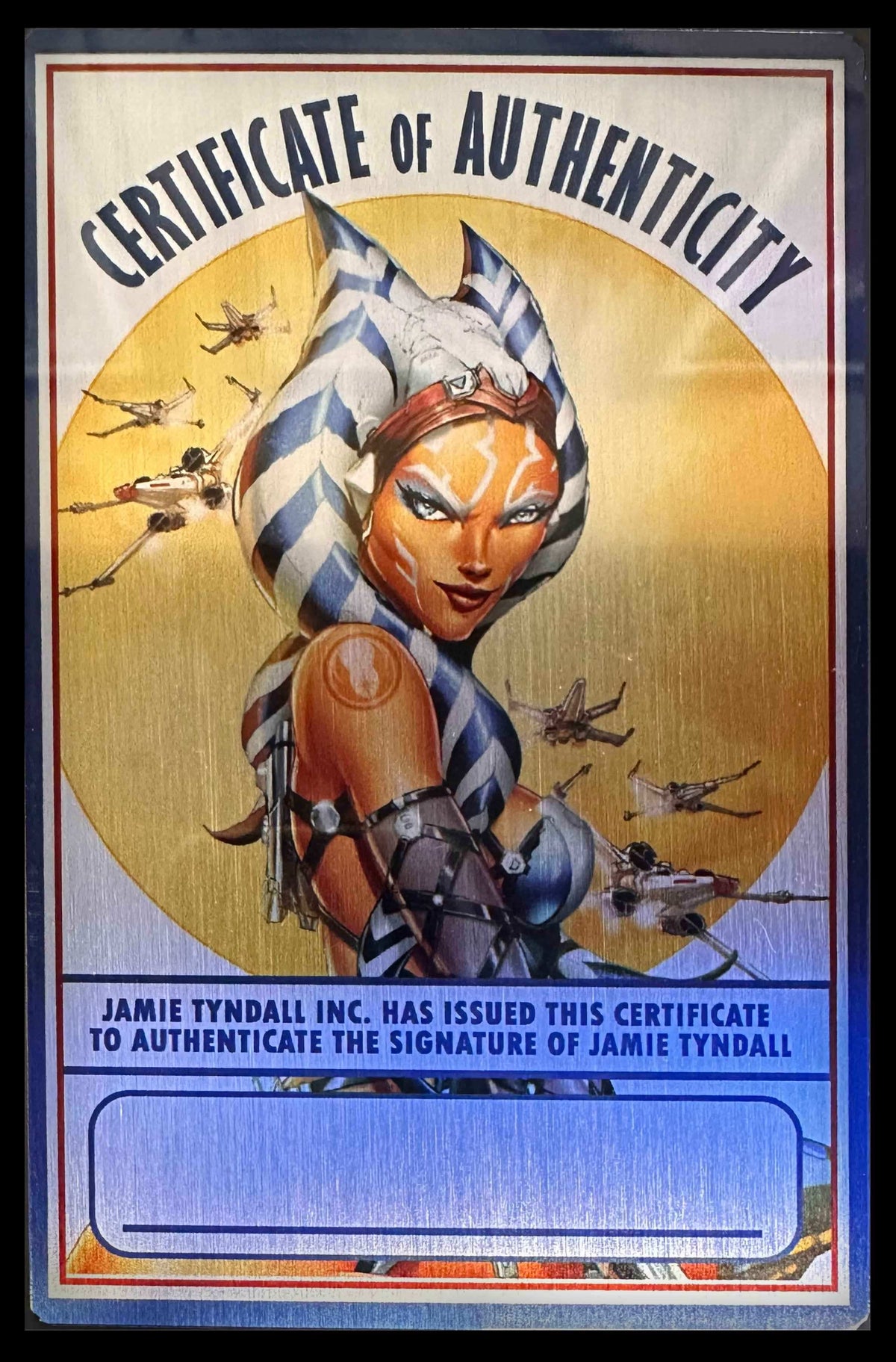 Metal Certificate of Authenticity Add On