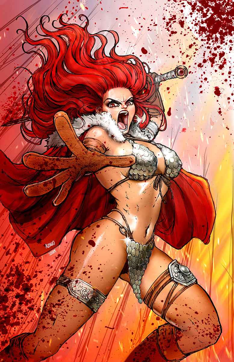 Red Sonja 2023 #3 Unknown Comics Zhuo | Szerdy Exclusive NYCC Bloody Virgin Variant