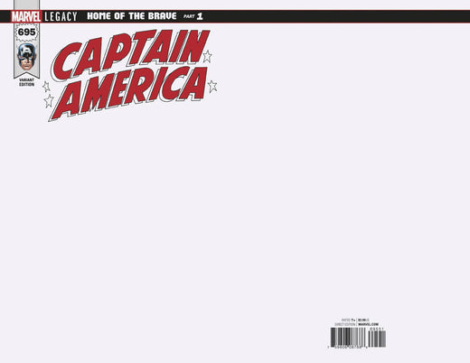 Captain America #695 Blank Variant Leg