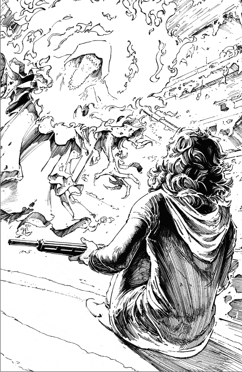 White Sky #1 2nd Printing Exclusive B&W Virgin Variant