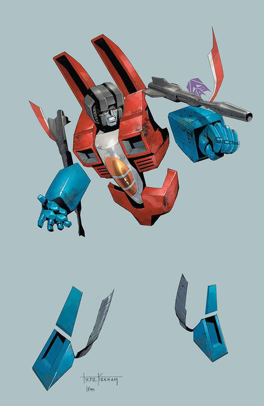 Transformers #18 Unknown Comic Tyler Kirkham Negative Space Virgin Variant