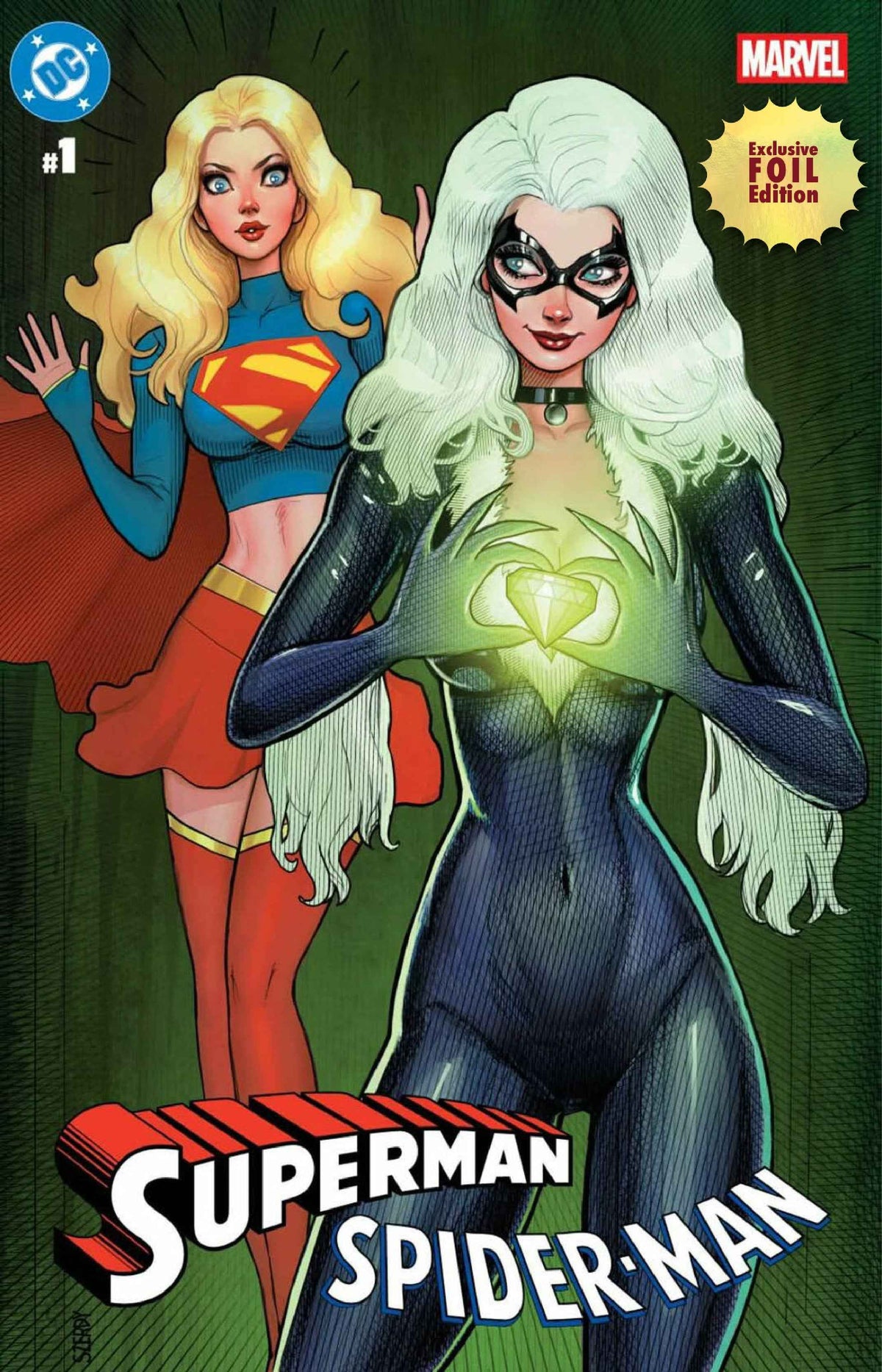 Foil Superman Spider-Man #1 Nathan Szerdy Exclusive Variant