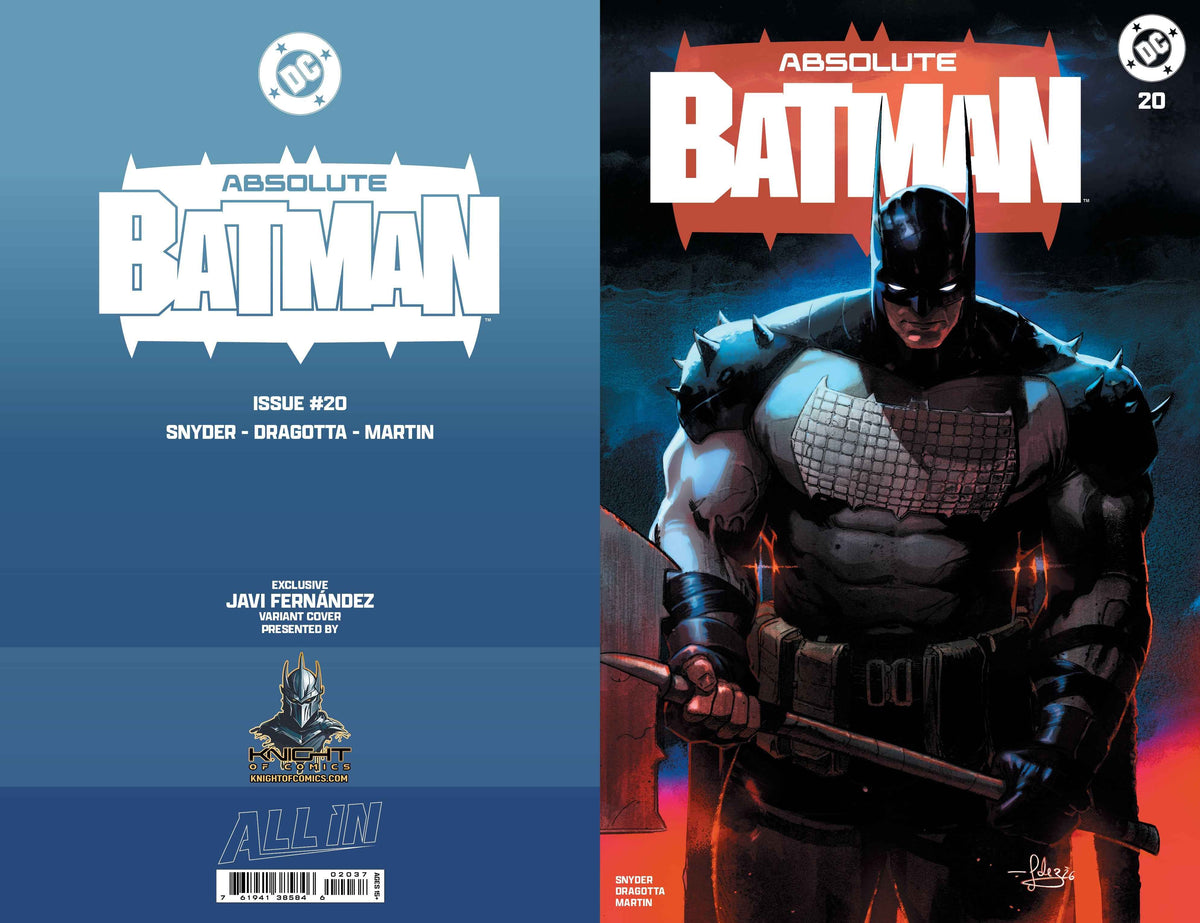 ABSOLUTE BATMAN #20 - JAVIER FERNANDEZ TRADE VARIANT KNIGHT OF COMICS EXCLUSIVE LTD 3000