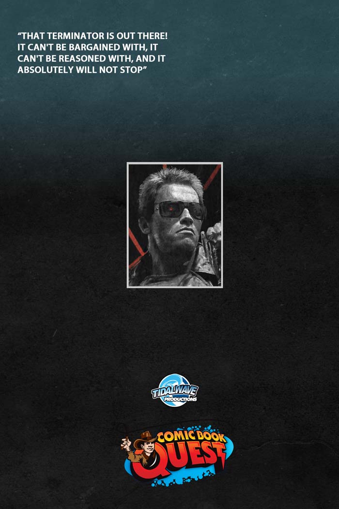 Arnold Schwarzenegger #1 Humam Qutub Secret "T-800s Revenge" Metal Virgin Variant LTD 10