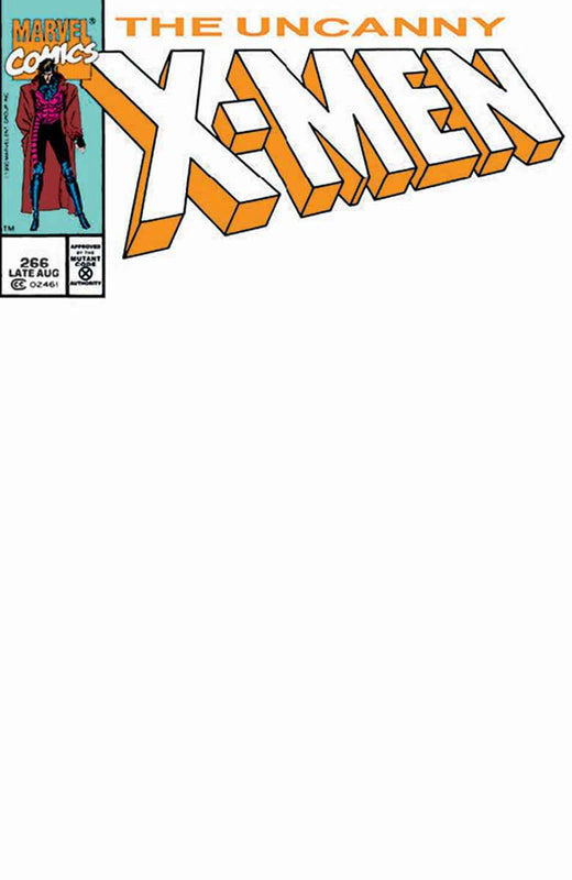 Uncanny X-Men #266 Facsimile Unknown Comics Exclusive Blank Variant