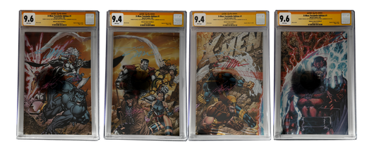 X-Men #1 (1991) Facsimile — Signed Foil 4-Book CGC Yellow Label Set #2