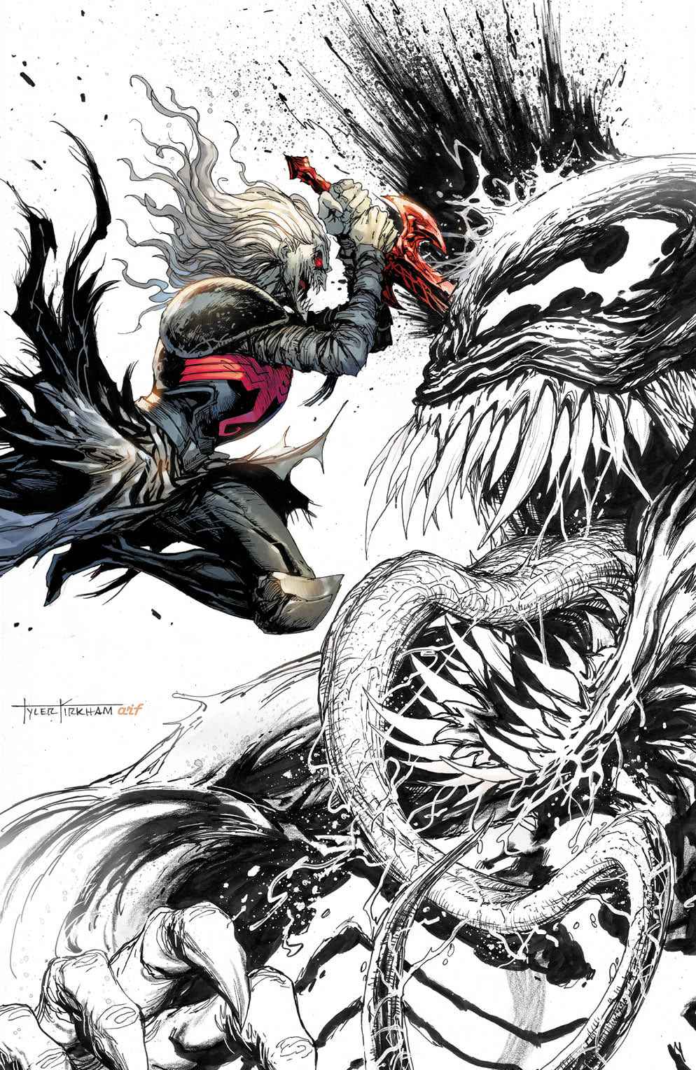 Venom #28 Unknown Comics Tyler Kirkham Exclusive Color Splash Secret Virgin Variant