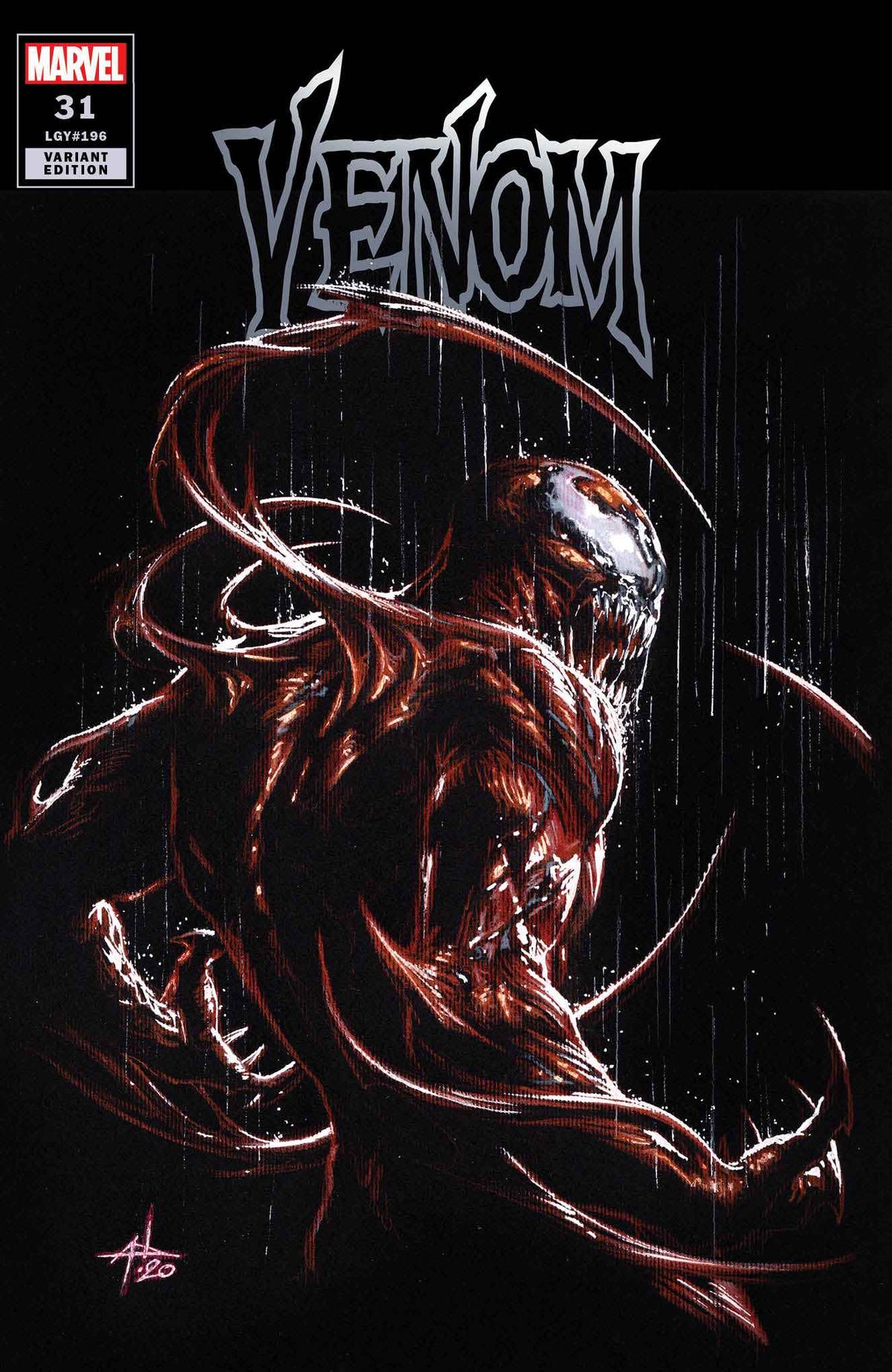 Venom #31 Unknown Comics Gabriele Dell'Otto Exclusive Carnage Variant Kib