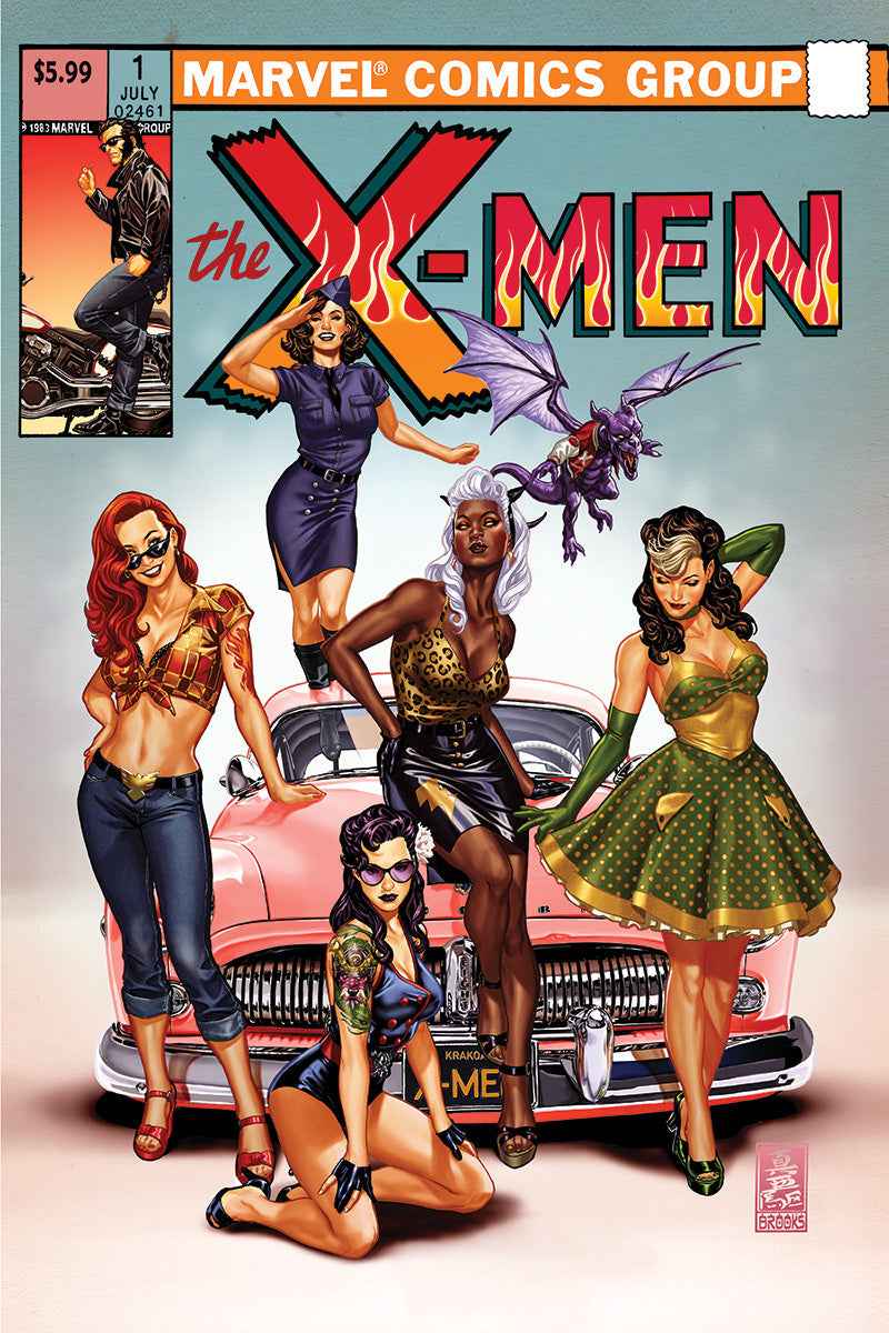 X-Men #1 Mark Brooks Cover A Fire SDCC 2024 Exclusive Variant