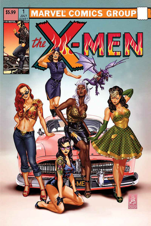 X-Men #1 Mark Brooks Cover A Fire SDCC 2024 Exclusive Variant