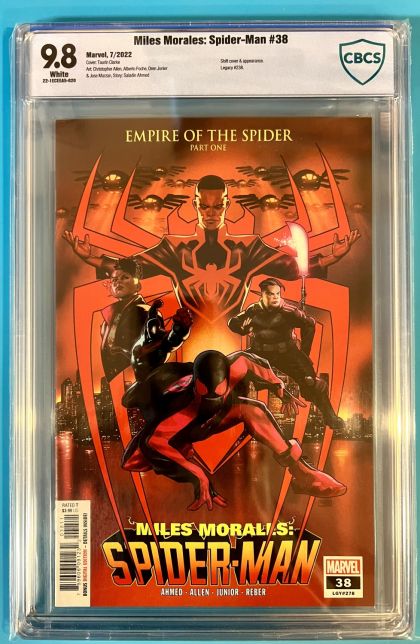 Miles Morales: Spider-Man Vol. 1 #38 – Regular Taurin Clarke Cover (Marvel, 2022) CGC 9.8