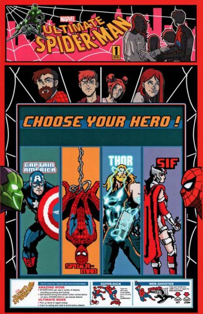 Ultimate Spider-Man Vol. 2 #1 – Matthew Waite Exclusive 8-Bit Variant (Marvel, 2024)