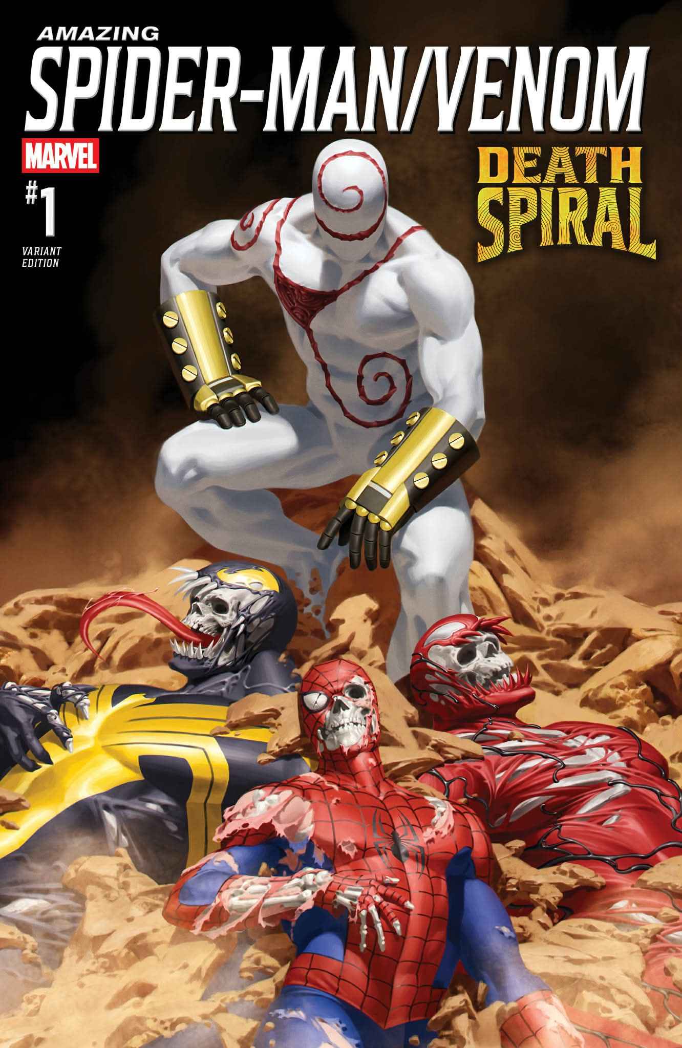 Spider-Man / Venom Death Spiral #1 Trade and Full Art Set 2-20-2026