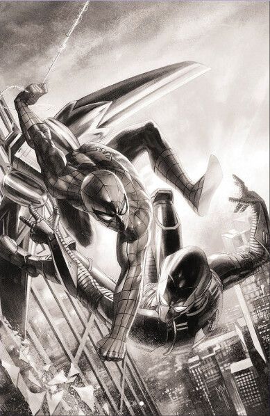 Ultimate Spider-Man Vol. 2 #1 – 3rd Printing Marco Mastrazzo Exclusive B&W Virgin Variant (Marvel, 2024)