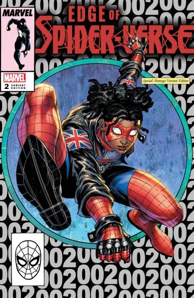 Edge of Spider-Verse Vol. 2 #2 – Tyler Kirkham NYCC 2022 Unknown Comics Silver Variant (Marvel, 2022)