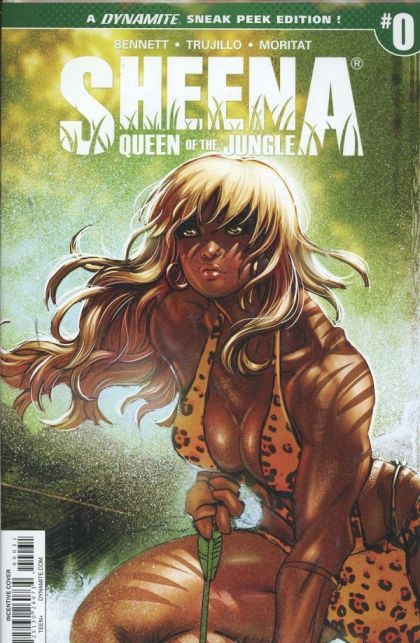 Sheena #0 – Incentive Moritat Sneak Peek Variant Cover (Dynamite Entertainment, 2017)