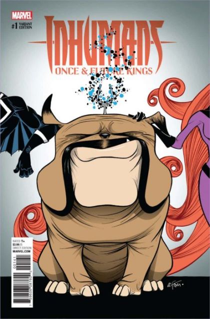 Inhumans: Once and Future Kings #1 – Variant Gustavo Duarte Lockjaw Cover (Marvel, 2017)