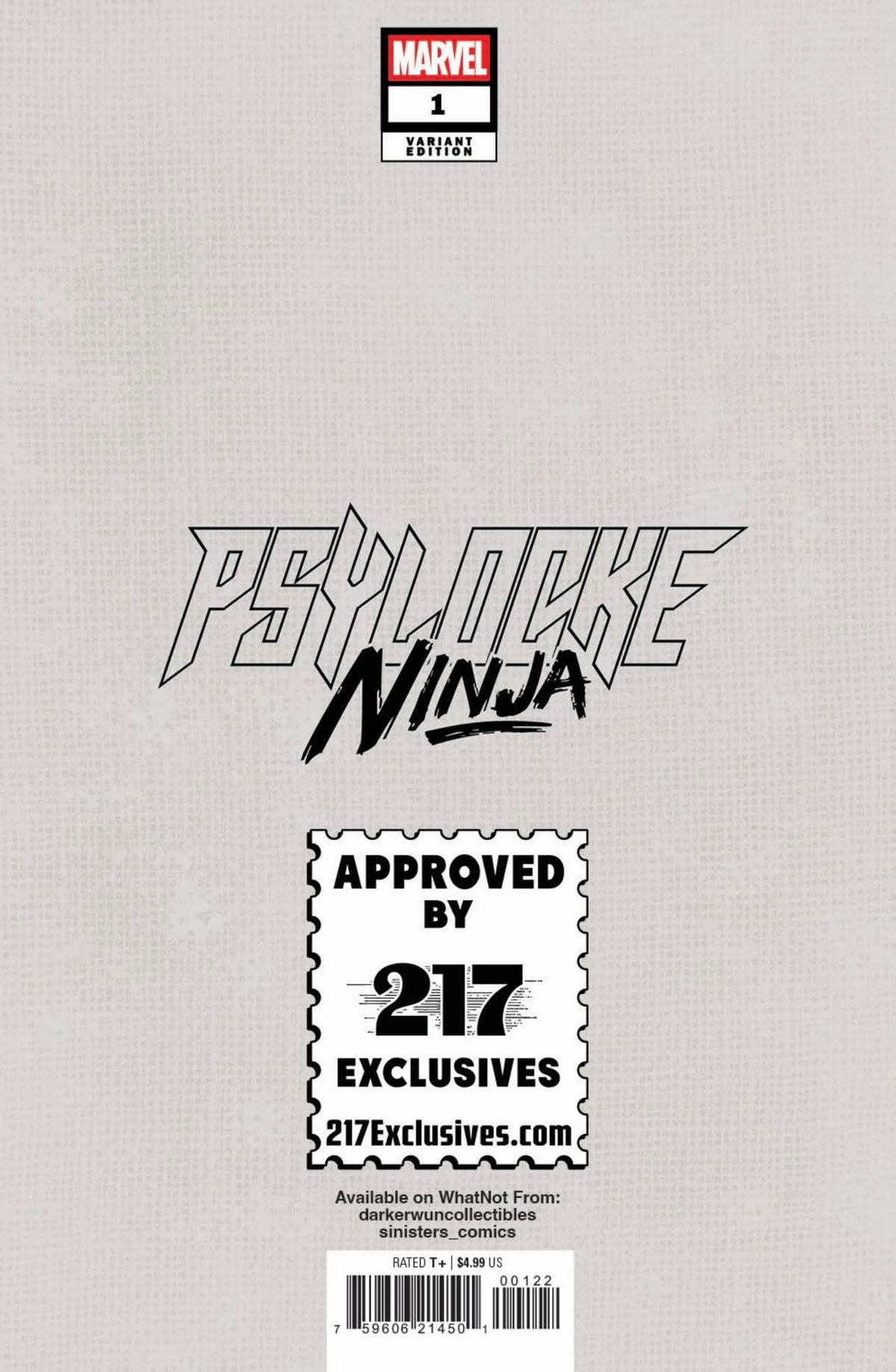 Psylocke: Ninja #1 Joseph Michael Lisner Exclusive Var (01/21/2026)