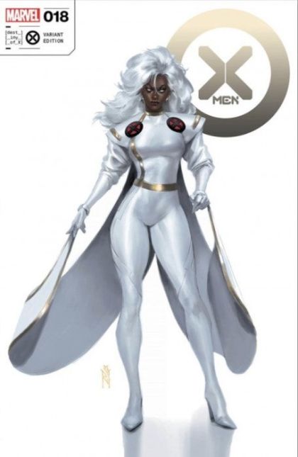 X-Men Vol. 5 #18 – Comics Illuminati - 616 Comics / Antihero Gallery / & Comics Traders Exclusive Miguel Mercado Storm Trade Dress Variant (Marvel, 2023)
