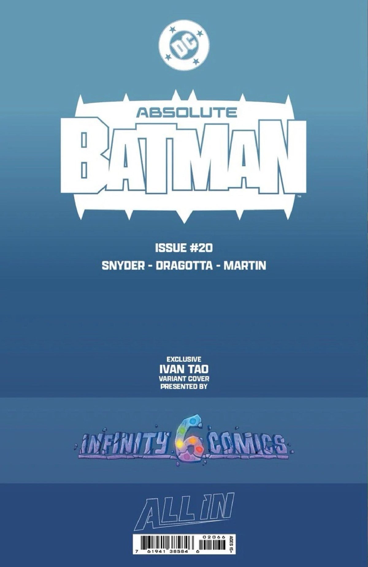 ABSOLUTE BATMAN #20 IVAN TAO EXCLUSIVE VAR (06/03/2026)