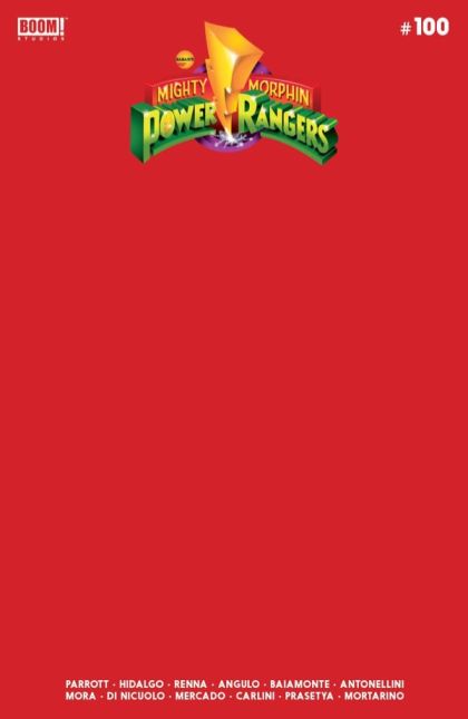 Mighty Morphin Power Rangers Vol. 2 #100 – Blank Red Variant (Boom! Studios, 2022)