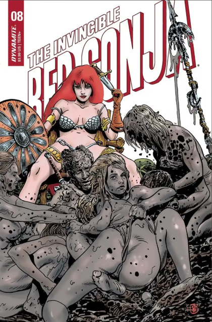 The Invincible Red Sonja #8 – Jimmy Broxton Risque Variant (Dynamite Entertainment, 2022)