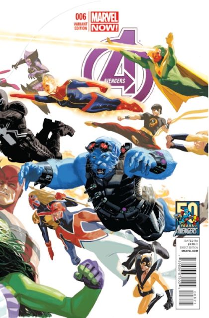 The Avengers Vol. 5 #6 – Daniel Acuña Avengers 50th Anniversary Variant Cover (Marvel, 2013)