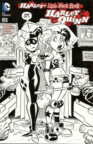 Harley Quinn Vol. 2 #23 – Harley's Liitle Black Book Ink Variant Cover (DC, 2015)