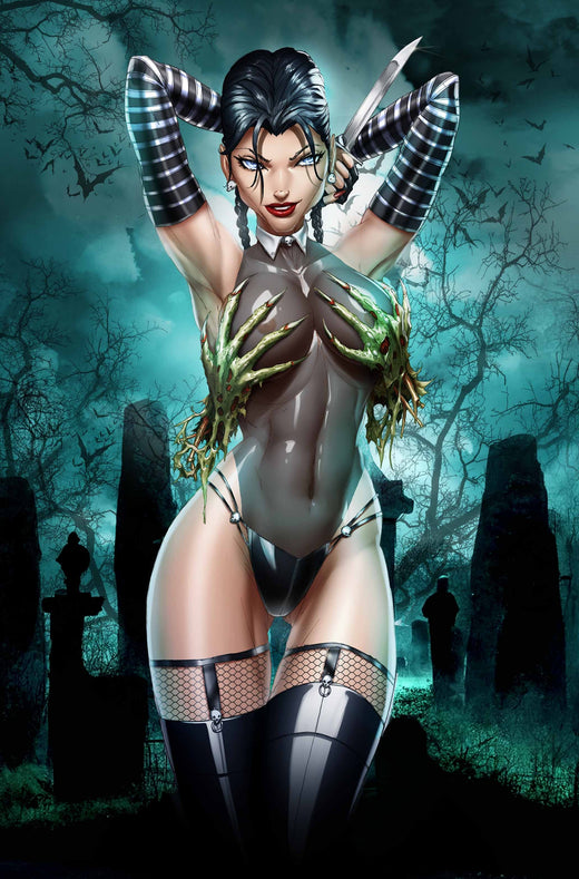 2022 Goth Girl Halloween Metal Comic Exclusive